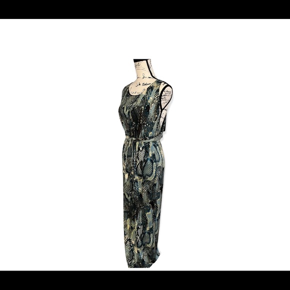 Marisa Kenson Snakeskin print cut out maxi dress NWT $115 - Picture 3 of 10